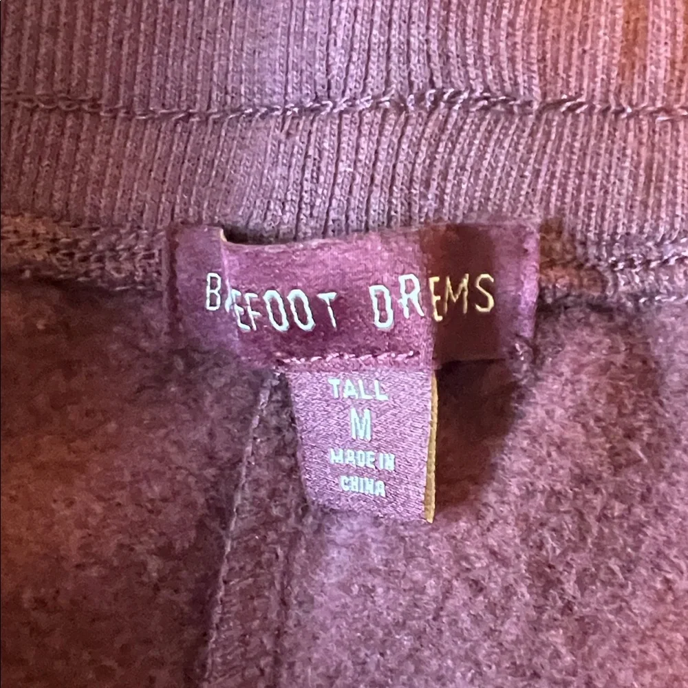 Barefoot Dreams Cozy Burgundy Fig Sweater and Jogger Pants Set Medium TALL - Picture 12 of 13